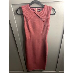 Ted Baker Dress sz 2 Burgundy beautiful